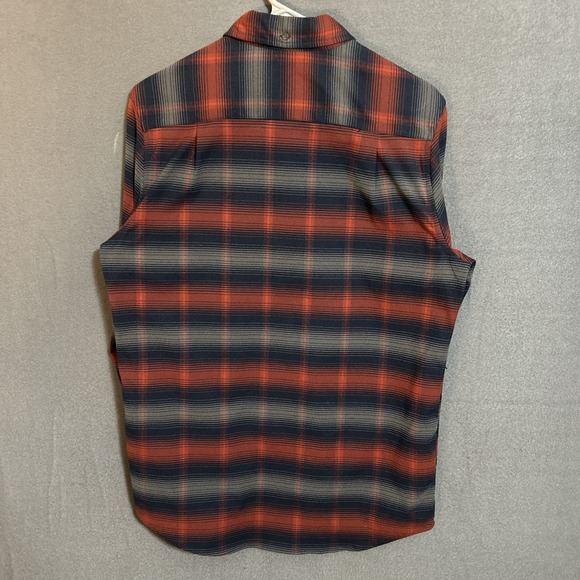 Merrell Select Wick Plaid Performance Flannel Long Sleeve Button Shirt Men Small - Picture 6 of 9